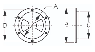 Harmony 5 Inch Hatch Kit (Bayonet Type) Grey With Bag Nuts Bolts And Rim - Image 2