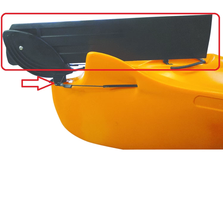 Mission Rudder Rear Assembly With Pin Housing