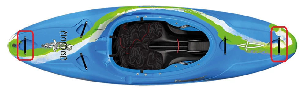 Dagger Handle White Water Metal Security Bar Pair