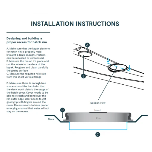 Kajak Sport Hatch Rim Round 10 - Image 4