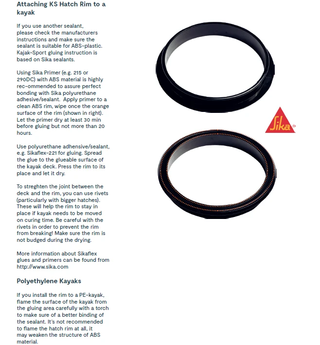 Kajak Sport Hatch Rim Round 20 - Image 5